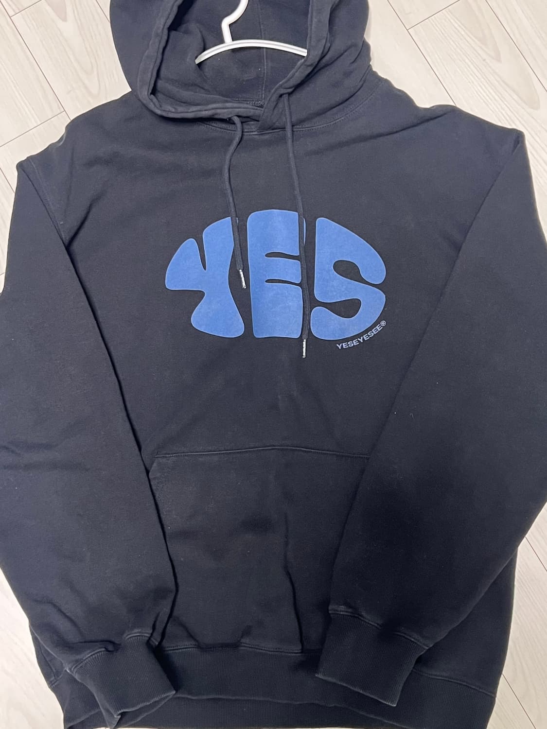 Y.E.S Oval Logo Hoodie Black L 상품이미지2