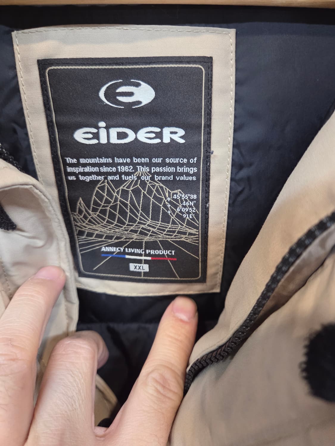 아이더 카라스 알파 다운 패딩 xxl 상품이미지3