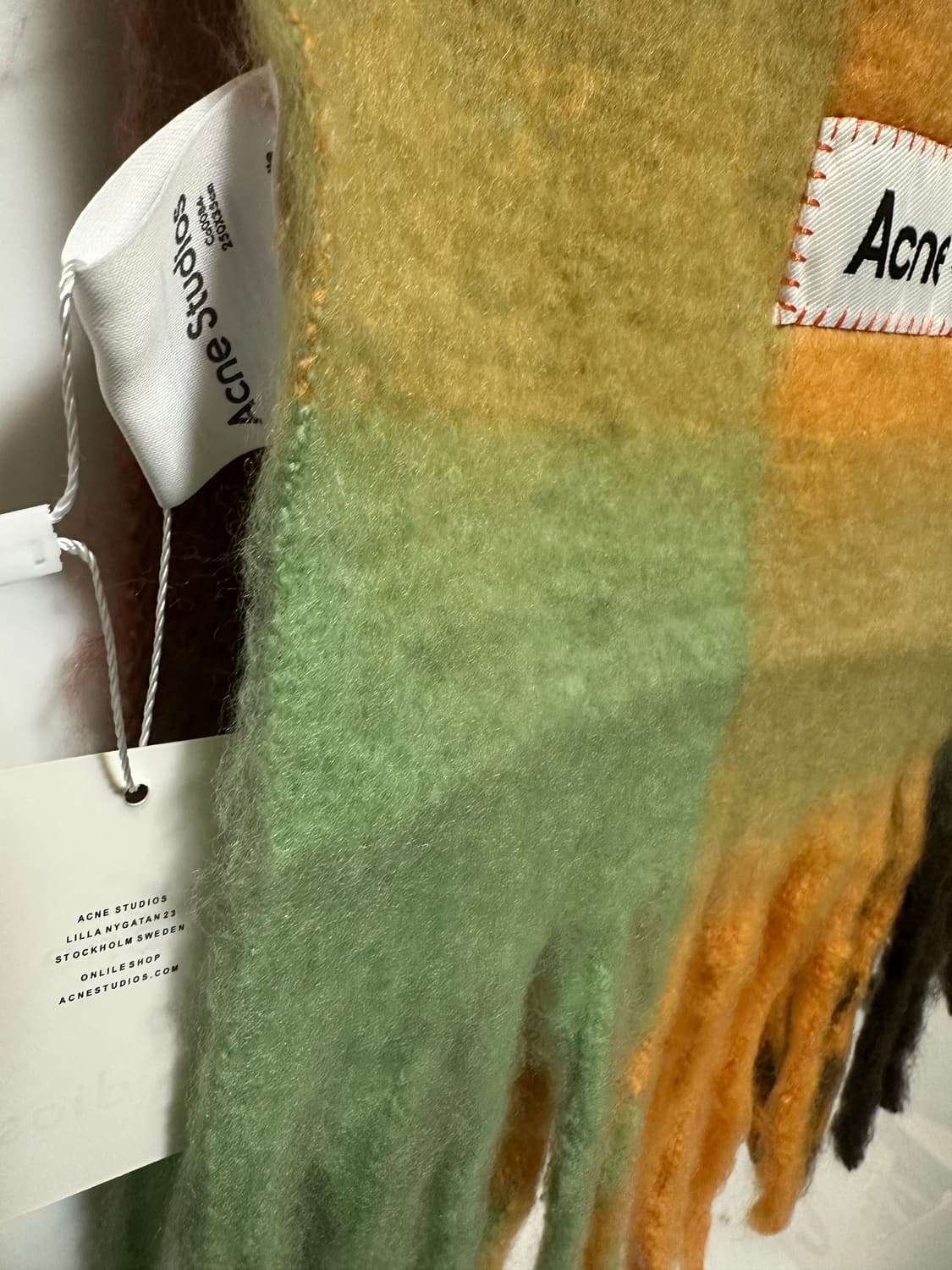 아크네 스튜디오 모헤어울체크 머플러 남여공용 상품이미지8