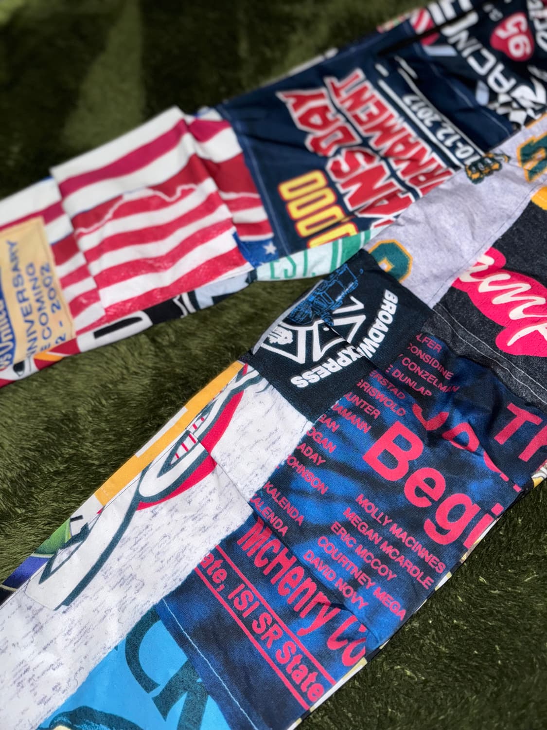 JOEGUSH 조거쉬 빈티지 리메이크 프린트 트랙 팬츠 멀티컬러 상품이미지5