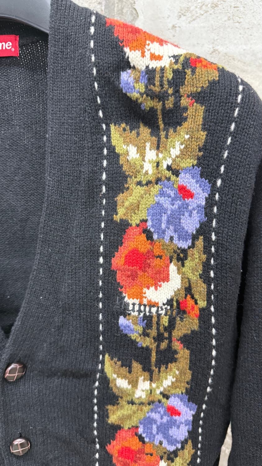 [L]슈프림 플로랄 스트라이프 가디건 상품이미지3