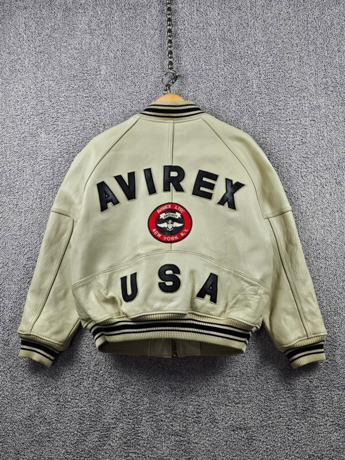 아비렉스 아이콘 가죽 블루종 바시티 자켓 ( M ) / 11109 상품이미지1