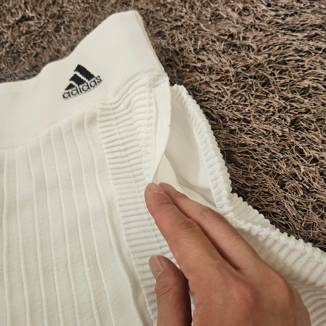 아디다스(Adidas) 화이트 PK 플리츠 스커트 S 상품이미지5
