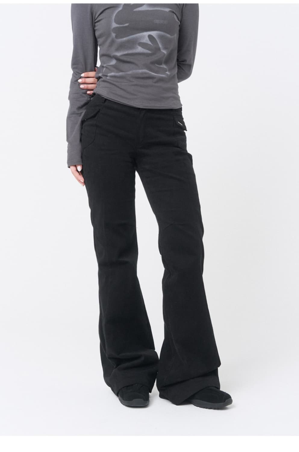 미세키 서울 side pocket bootscut pants black 상품이미지1