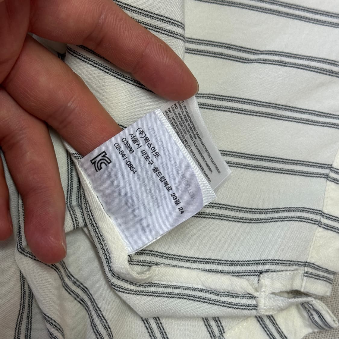 칼하트 비스코스 스트라이프 반팔 셔츠 XL 상품이미지7