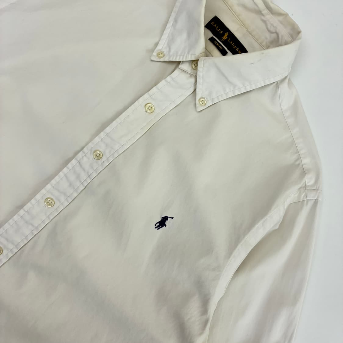 Polo  폴로 랄프로렌 자수 화이트 코튼 셔츠 상품이미지3