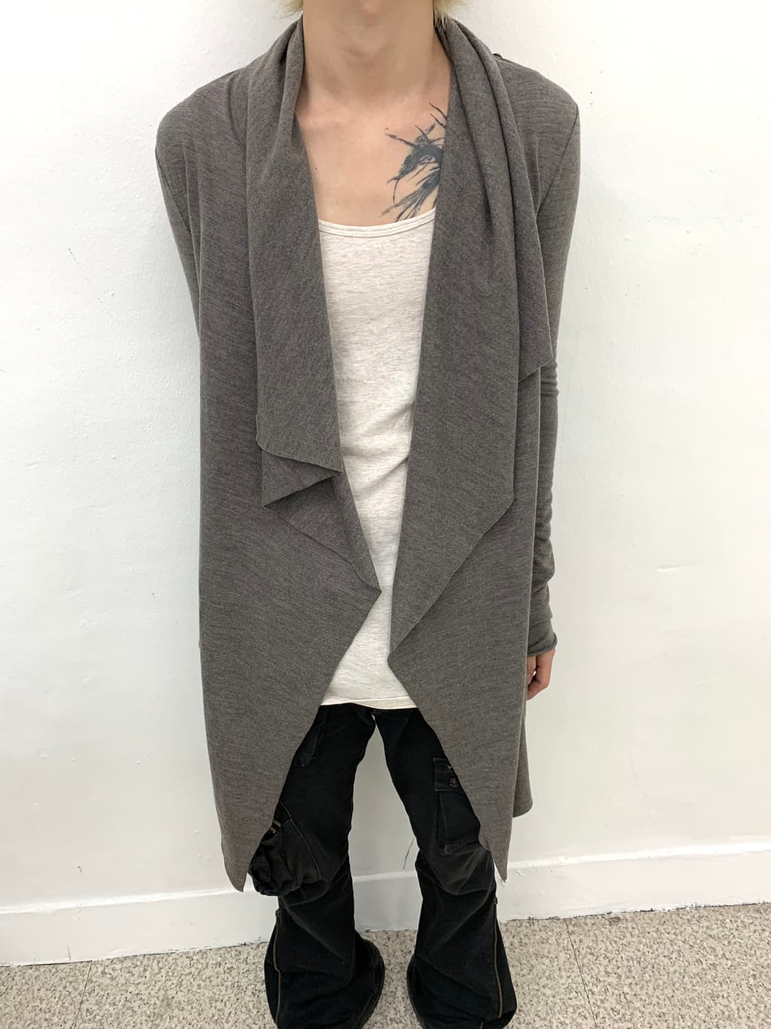 Helmut Lang draped wool cardigan    상품이미지4