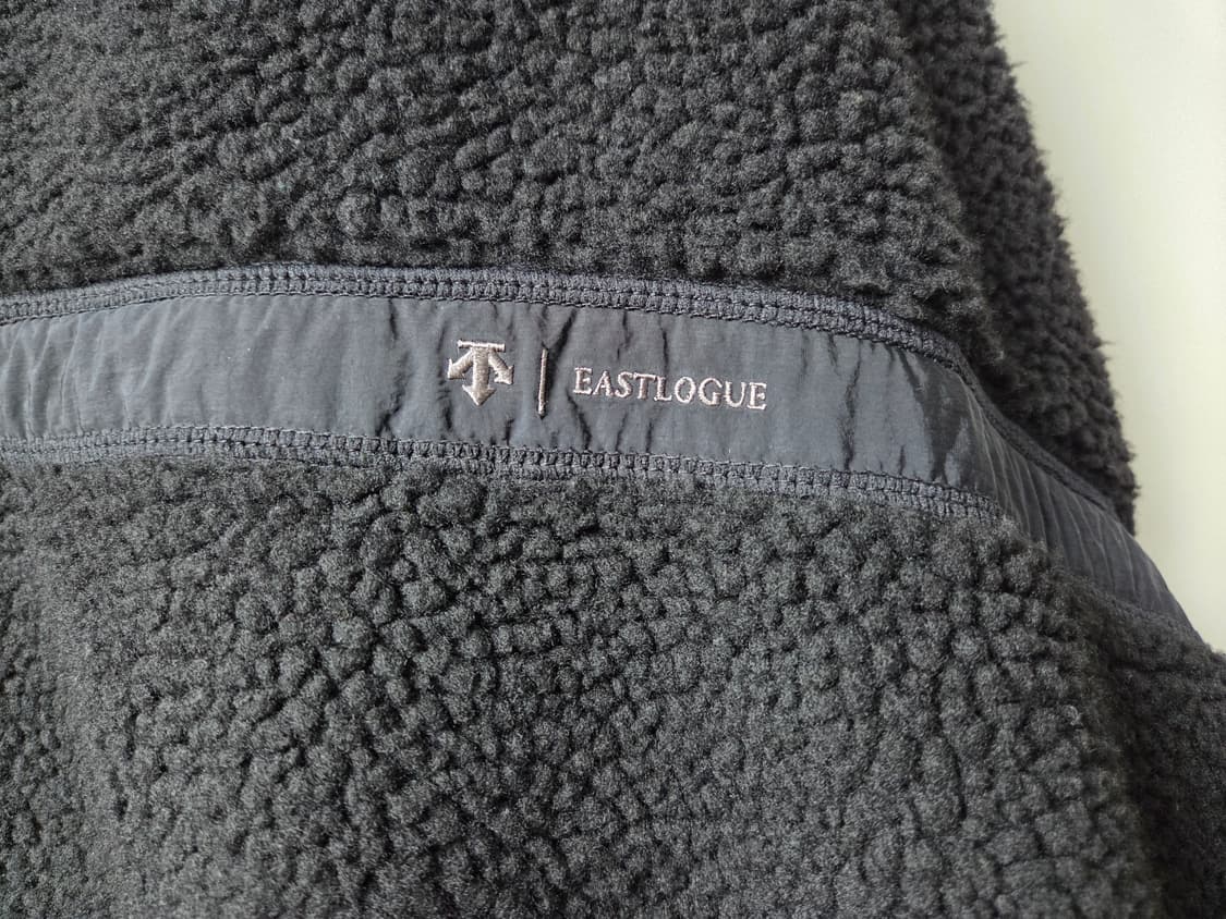 이스트로그x데상트 플리스(후리스)자켓 블랙 XL사이즈 판매 상품이미지7