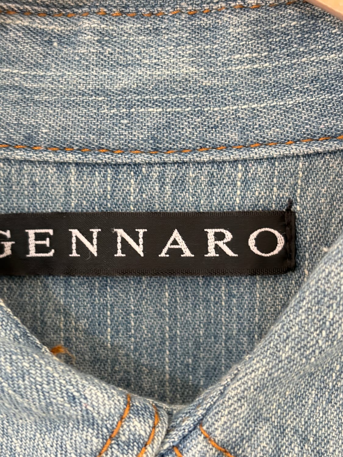 GENNARO denim western shirt  상품이미지5