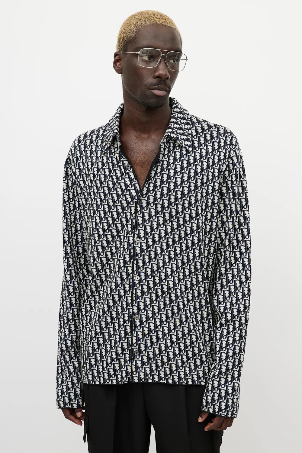 (A+/X3L) / 디올 오블리크 니트 오버 셔츠 상품이미지9