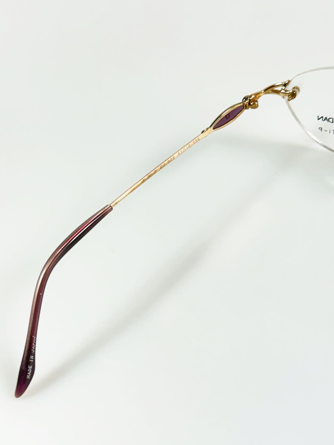 CHARLES JOURDAN 골드 티타늄 무테 오벌 빈티지 안경 상품이미지7