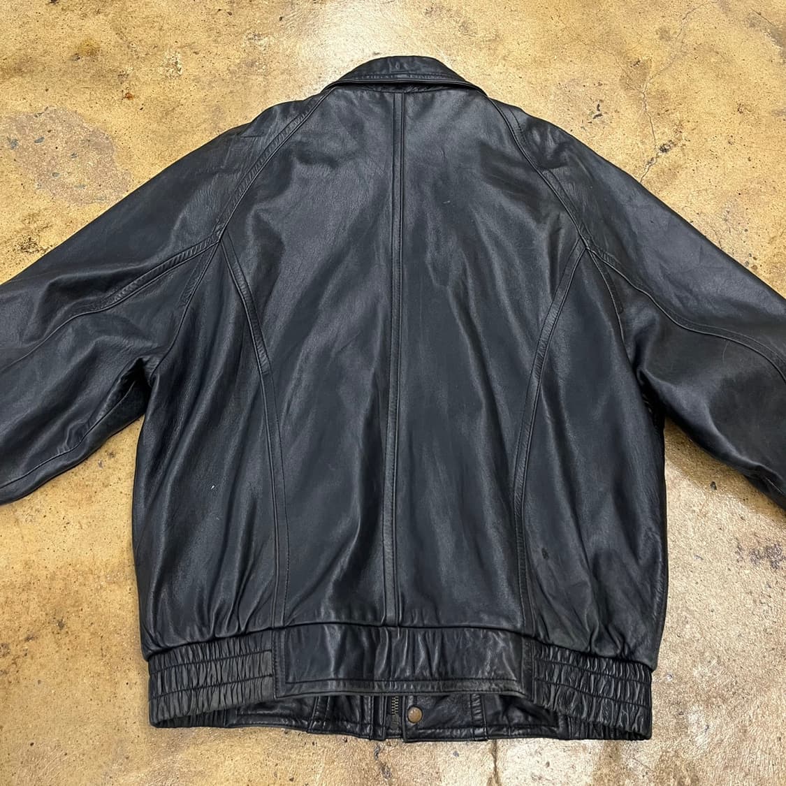 [정품/100] 런던포그 블랙 양가죽 자켓 b15 상품이미지4