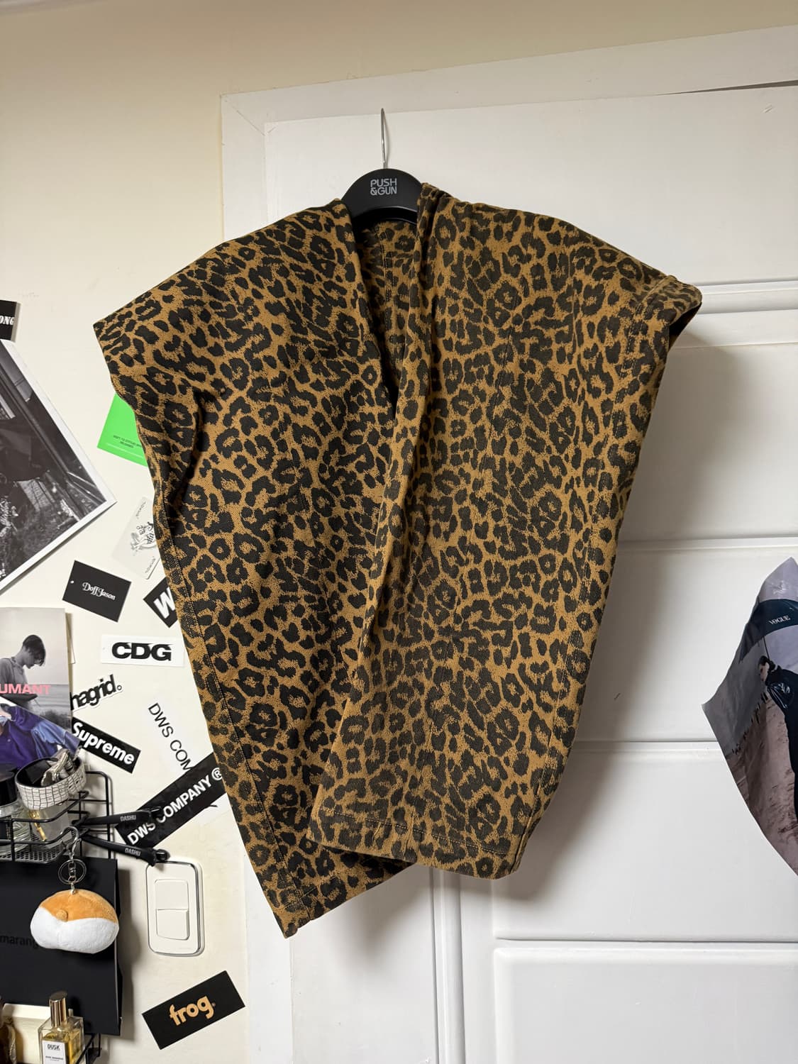 Leopard cotton twill pants / Beige 상품이미지2