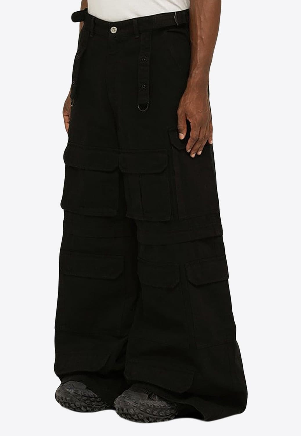 베트멍 멀티 포켓 카고 와이드 데님 팬츠 S 상품이미지2