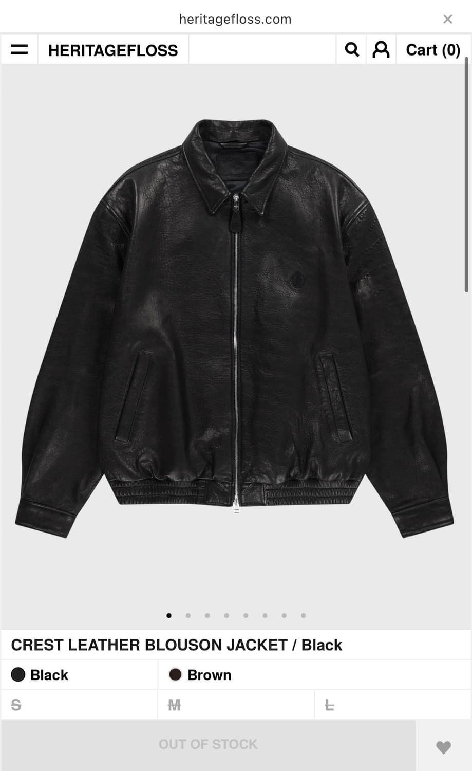 [25FW] 헤리티지플로스 레더 자켓 상품이미지4