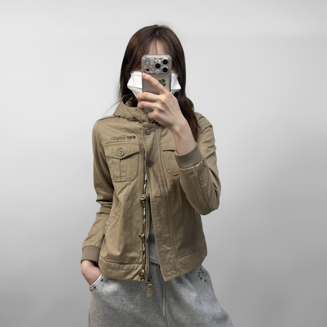 후부 Fubu 후드 자켓 브라운 상품이미지1