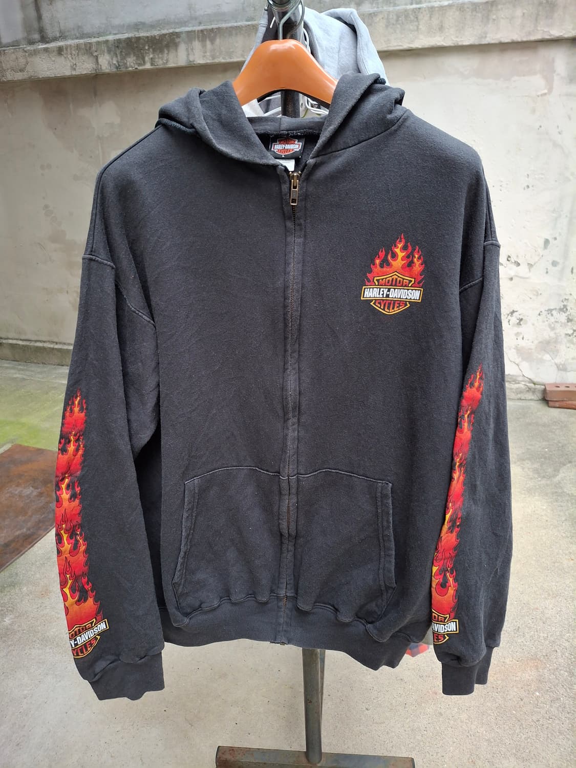 00s 할리 데이비슨 플레임 집업 파카,후디 상품이미지3