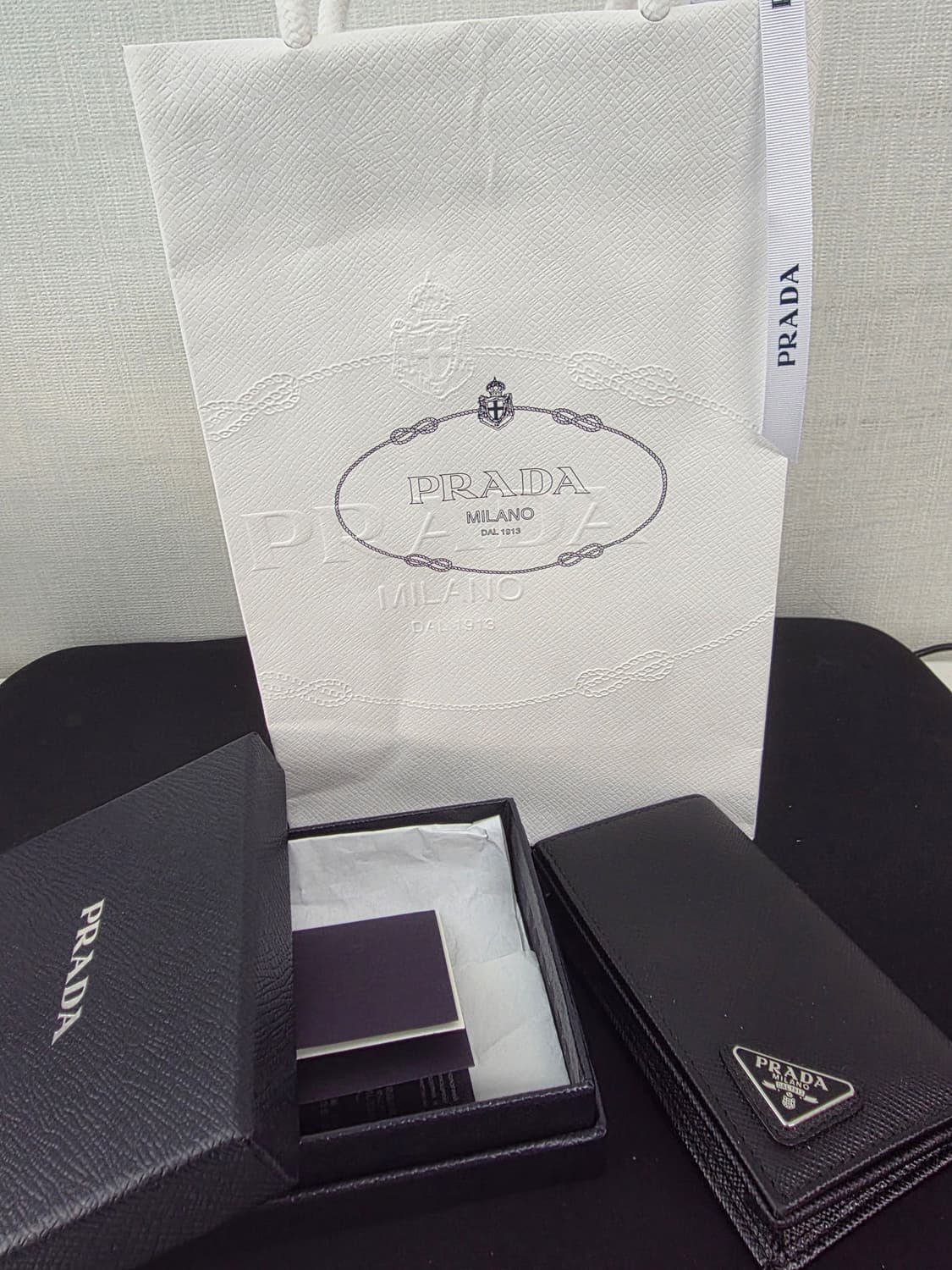 프라다 사피아노 명함카드지갑 상품이미지2