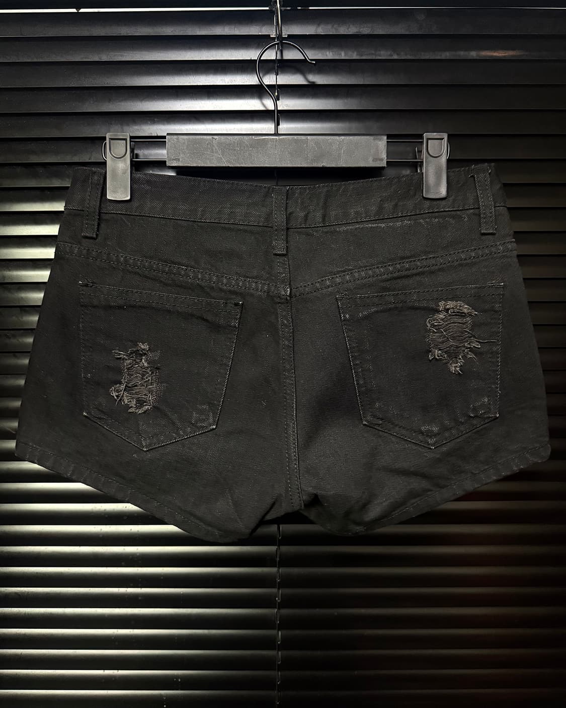 INTERFLOU 인터플루 핫팬츠 찢청 고스펑크 갸루 로리걸 그런지 26 상품이미지3