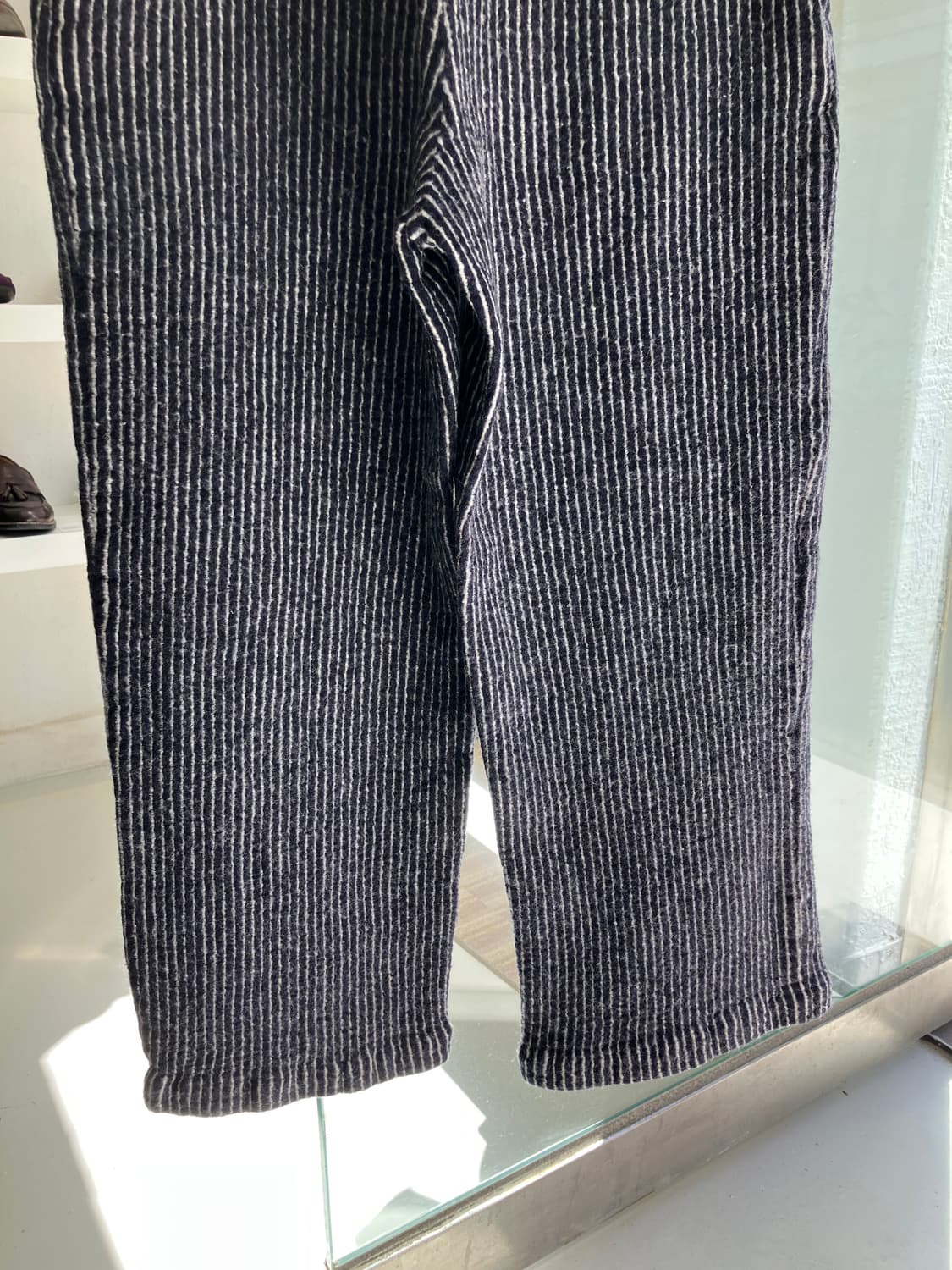 COMME des GARÇONS 스트라이프 울 이지 크롭 팬츠 S 상품이미지5