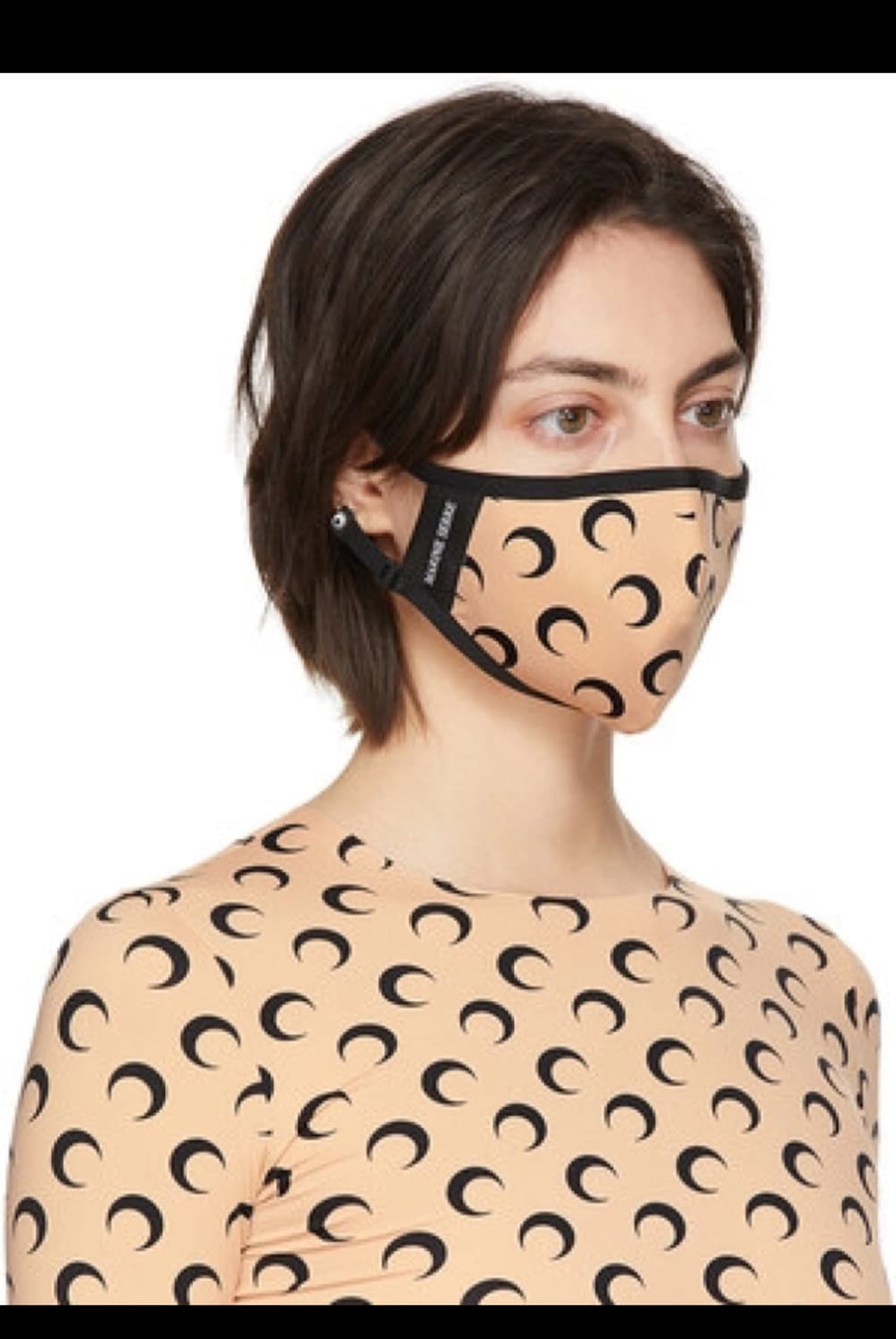 MARINE SERRE 마린세르 문 로고 긴팔티 S 베이지 상품이미지6