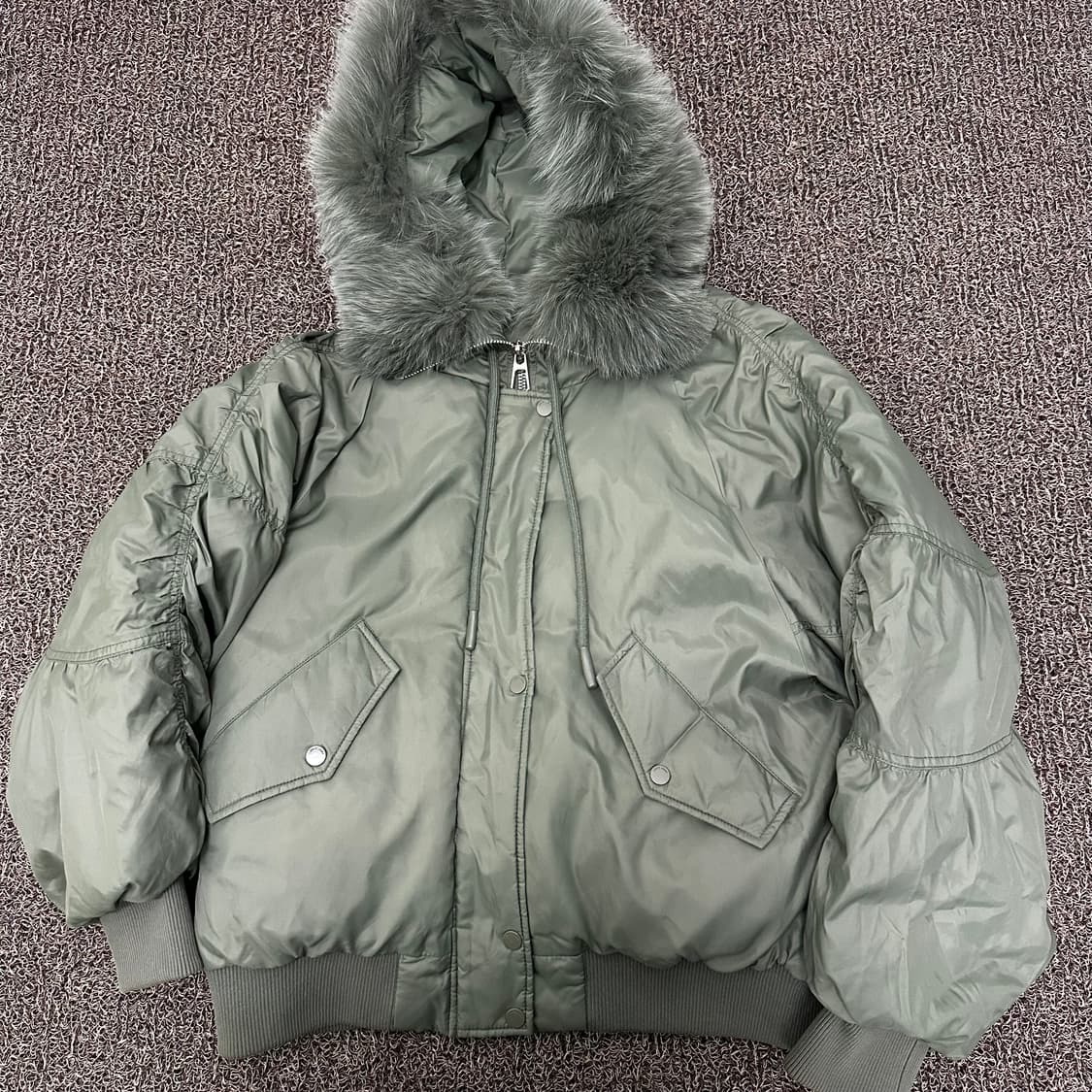 JUCYJUDY 쥬시쥬디 여성 덕다운 패딩 야상 점퍼 85(XS) 상품이미지1