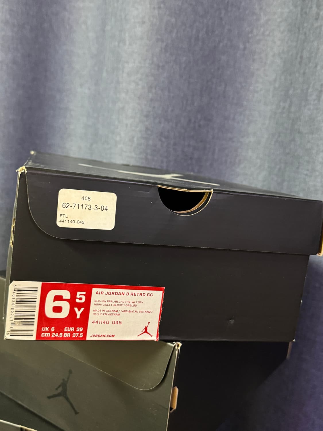 에어 조던 3 레트로 블랙 민트 (티파니) 상품이미지5