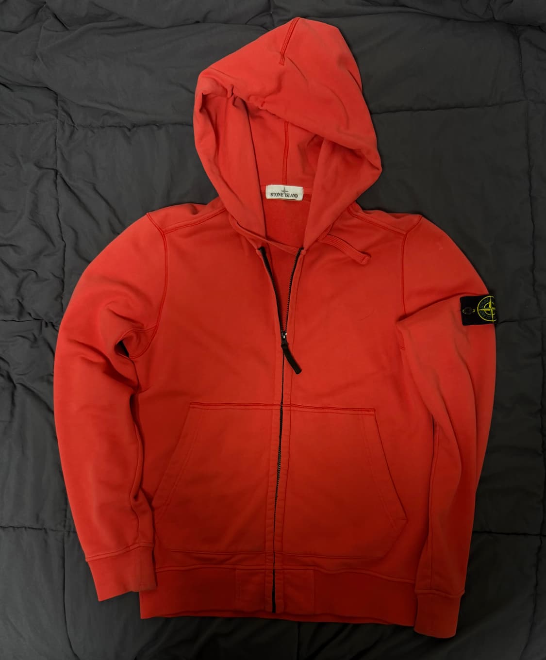 Stone Island Brushed Hoodie Full Zip-L 상품이미지4