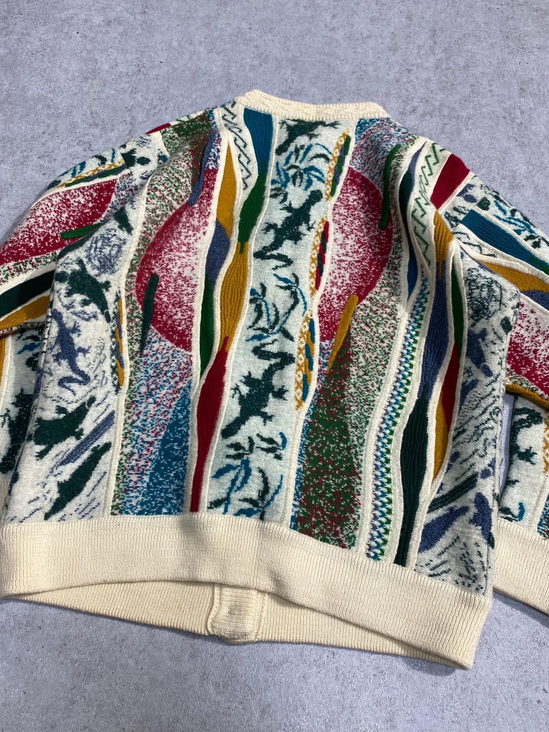 [L] 90s Geccu 오스트레일이라 케이블 니트 가디건 상품이미지6