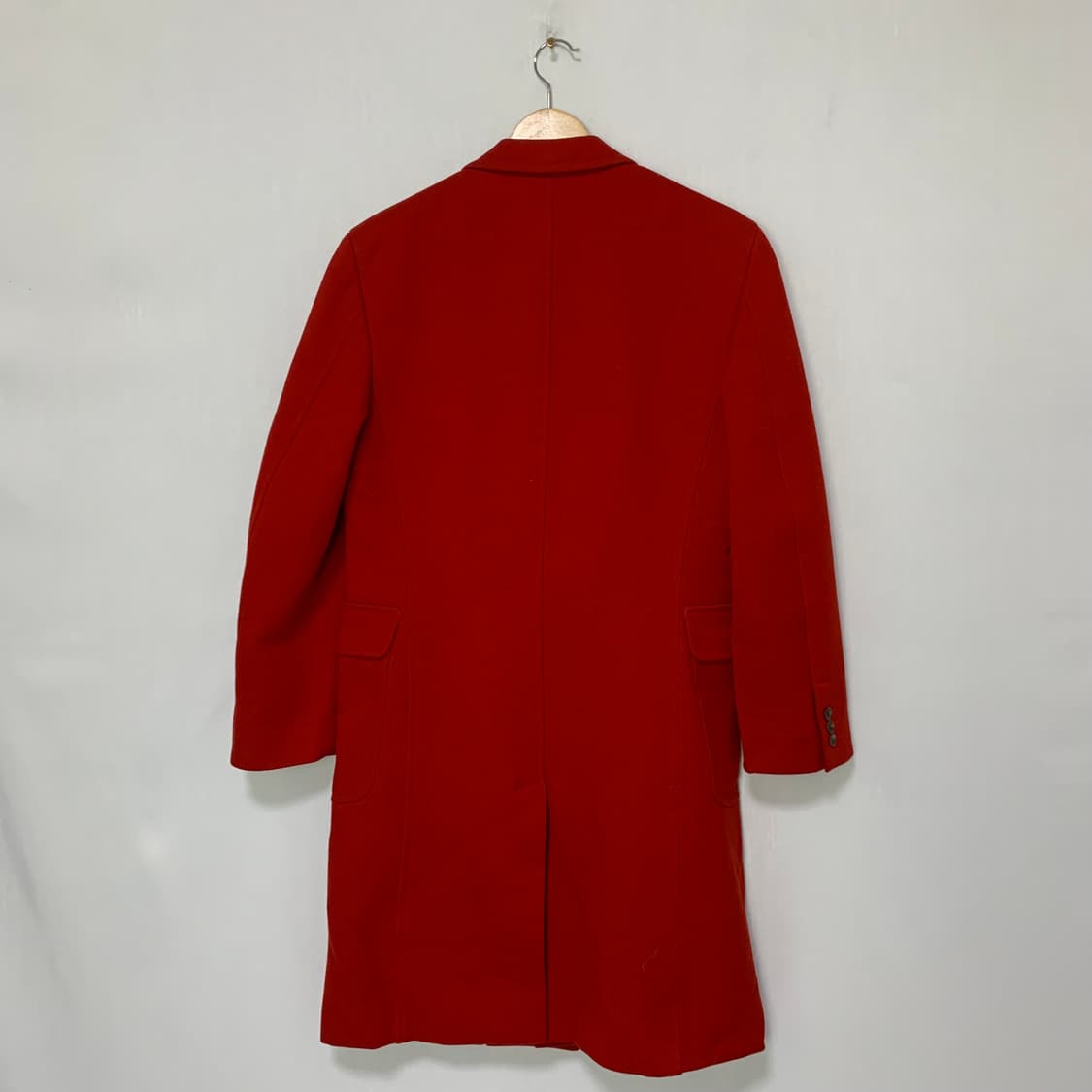 폴스미스 빈티지 레드 모직 롱 코트 M 상품이미지4