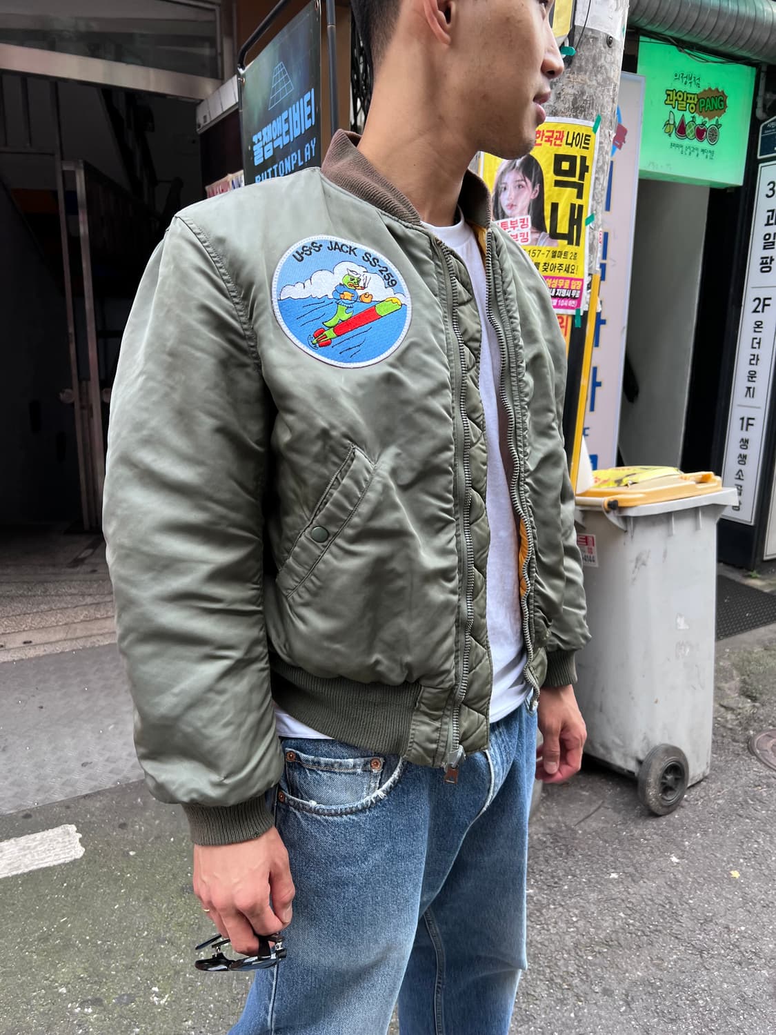 1960's 오리지널 MA-1 D타입 플라이트 자켓 항공점퍼 S 상품이미지6