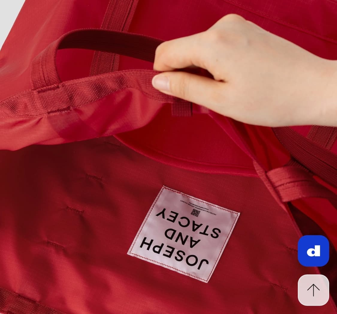 조셉앤스테이시 데이트립 라지 레드 토트백 상품이미지3