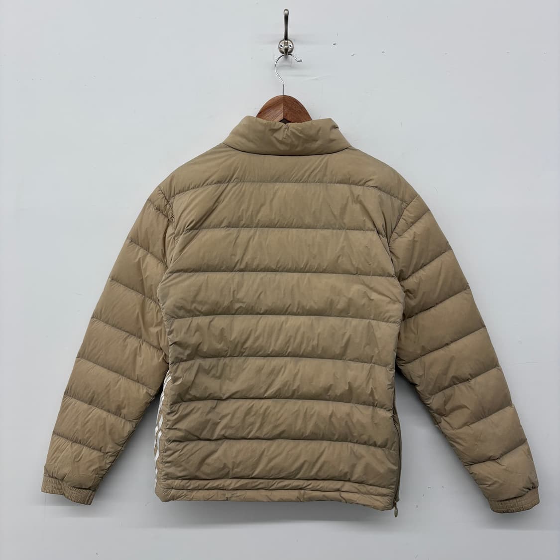 아디다스 하프넥 패딩 점퍼 베이지 공용L 상품이미지6