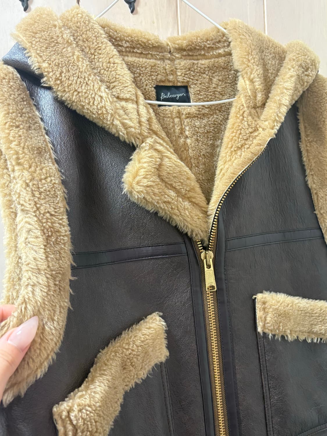 무스탕 조끼 상품이미지2