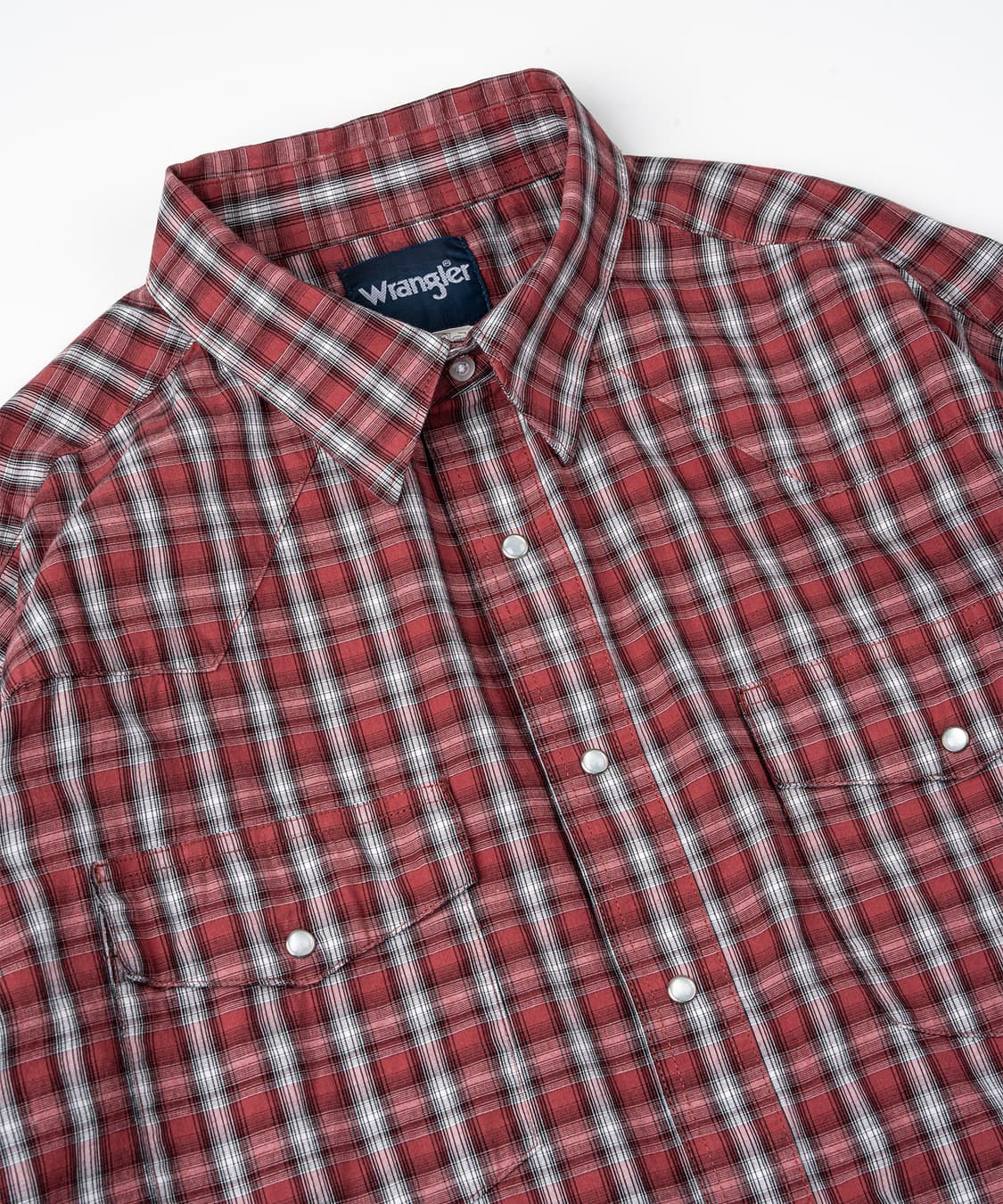 Wrangler 웨스턴 레드 플래드 셔츠 상품이미지3