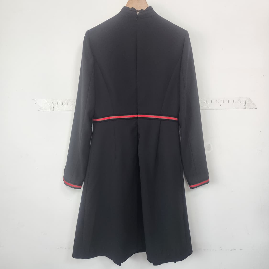 샤틴 블랙 플리츠 원피스 상품이미지8