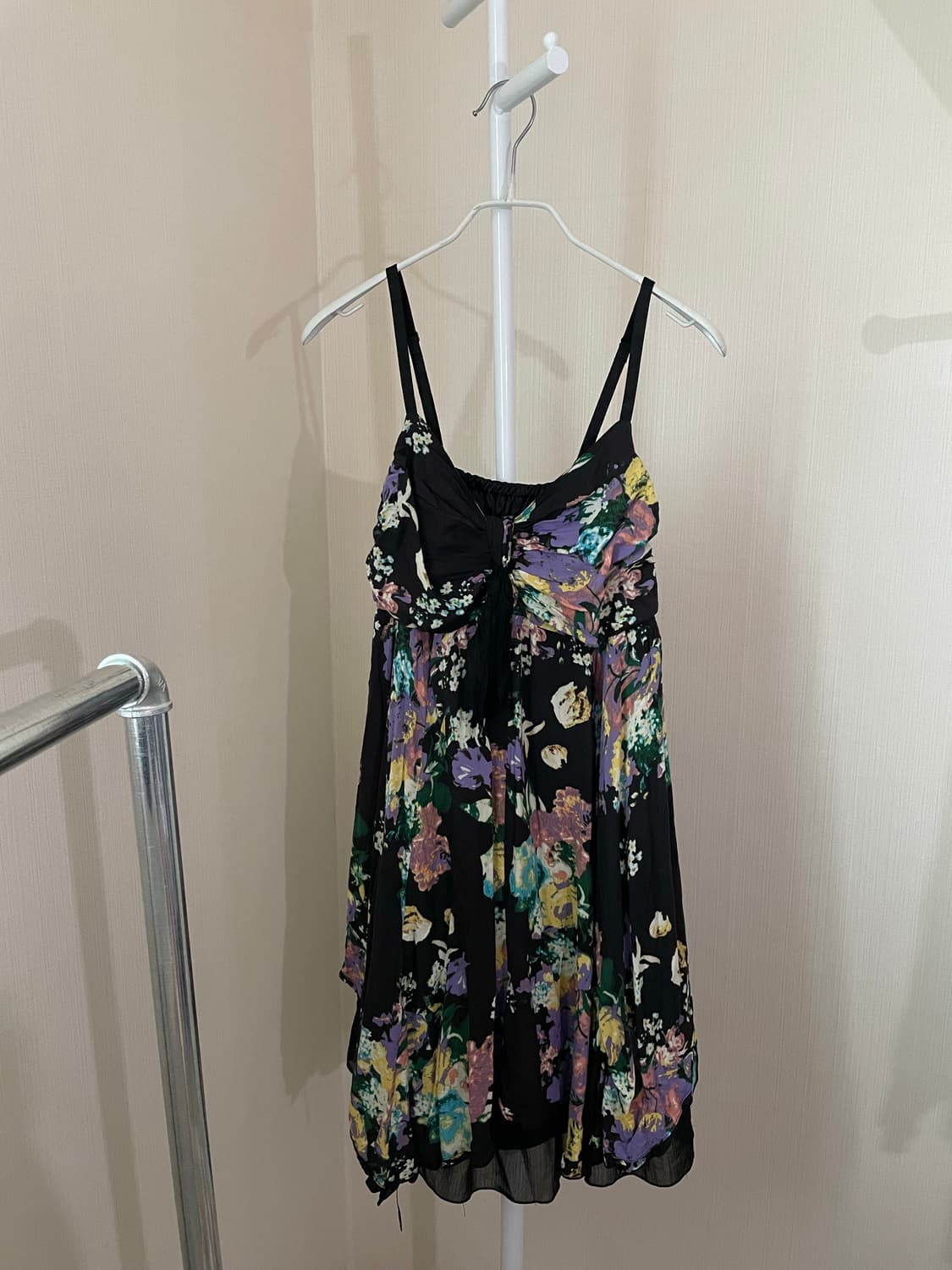 빈티지 플라워 쉬폰 슬립 원피스 상품이미지1