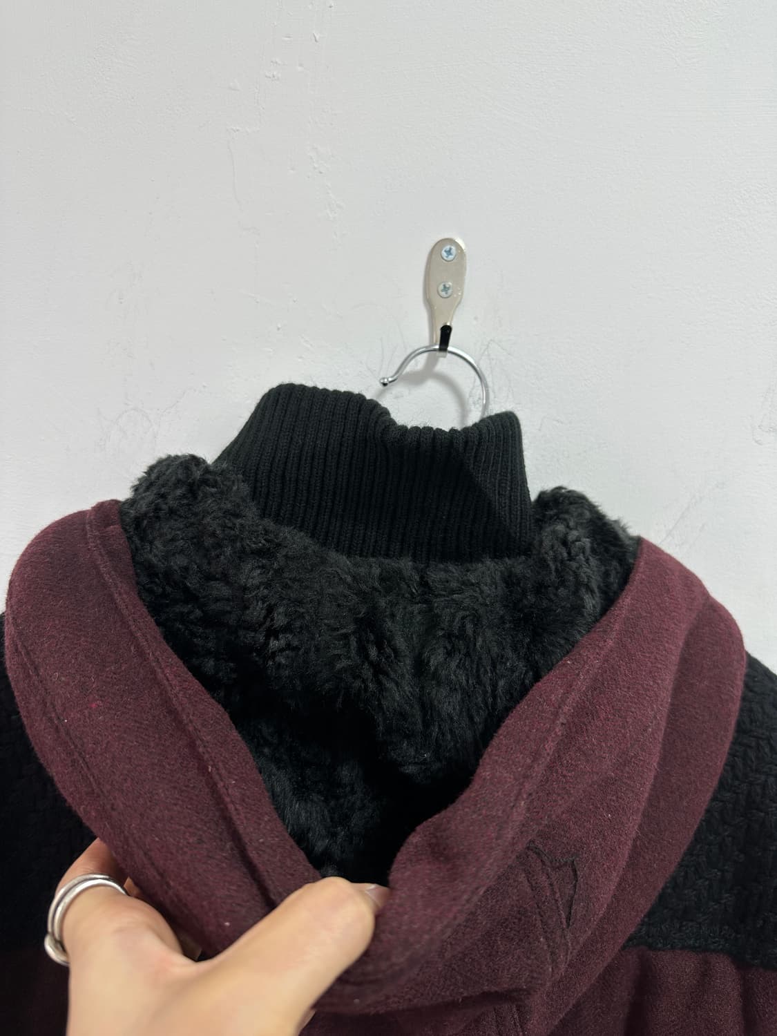 In The Attic 2way burgundy jacket  상품이미지8