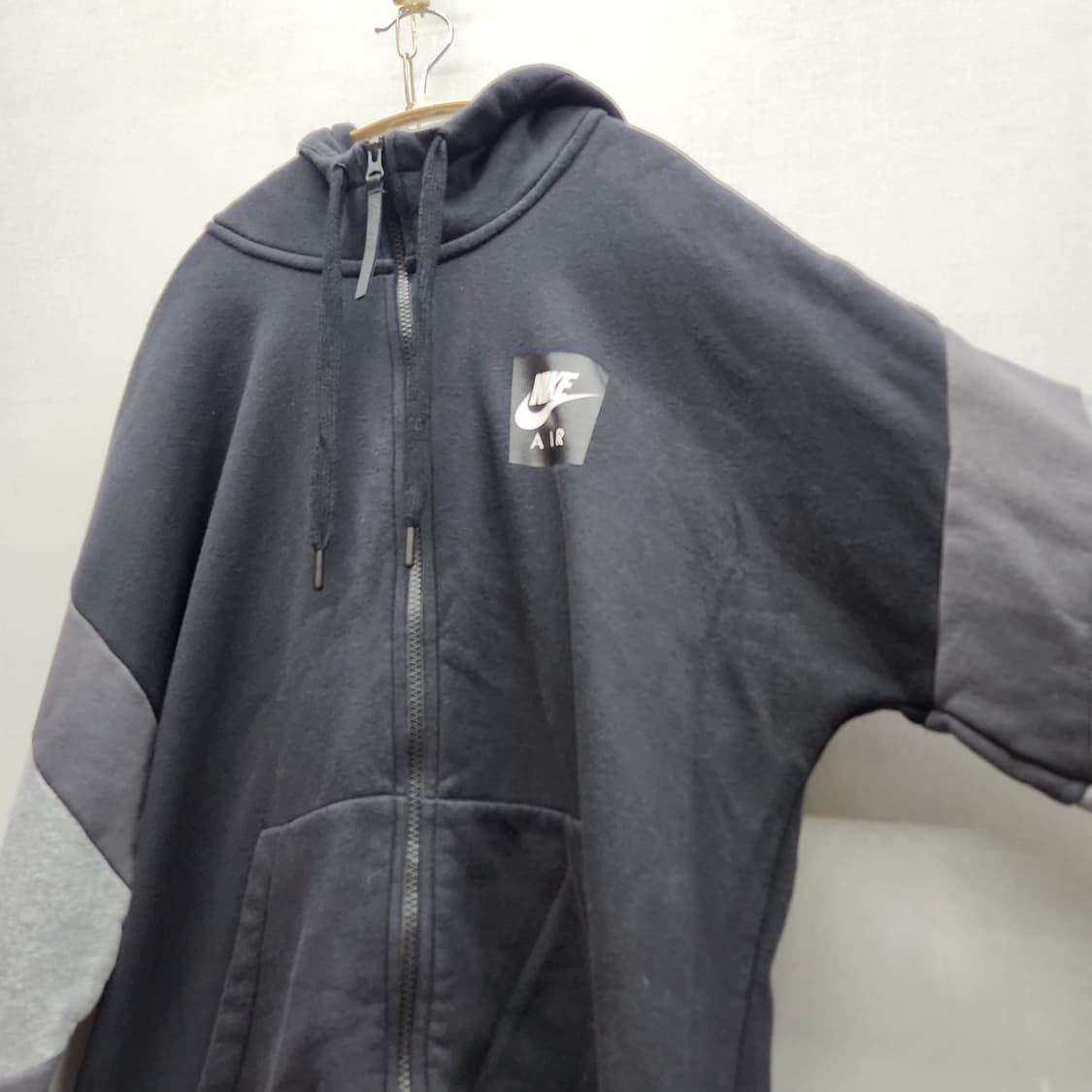 나이키에어 빅로고 소매배색 풀집업 후드집업 XL 상품이미지2