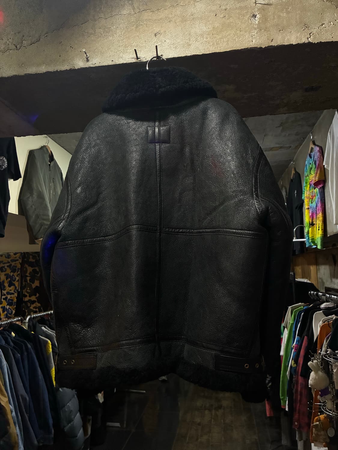 미공군 B-3 TYPE 천연가죽 항공 폭격기 무스탕 상품이미지4