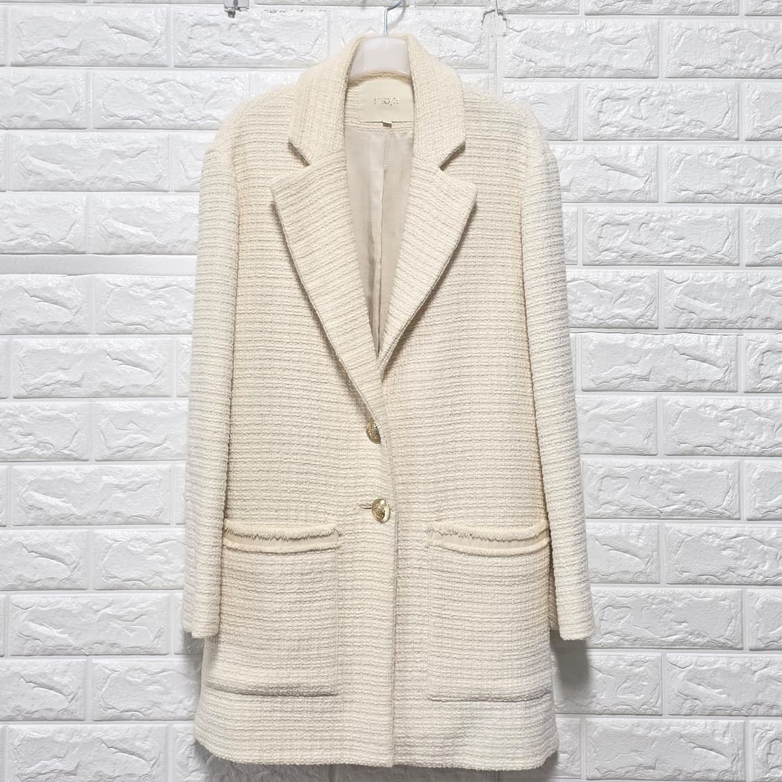 마쥬Maje 트위드 자켓  아이보리 L 상품이미지1