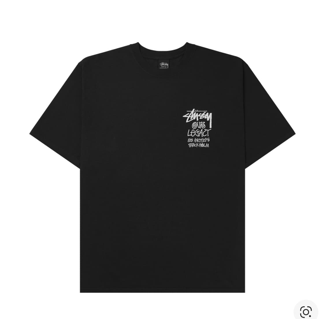 [M/L] 스투시 아워레가시 서프맨 피그먼트 다이드 티셔츠 블랙 상품이미지2