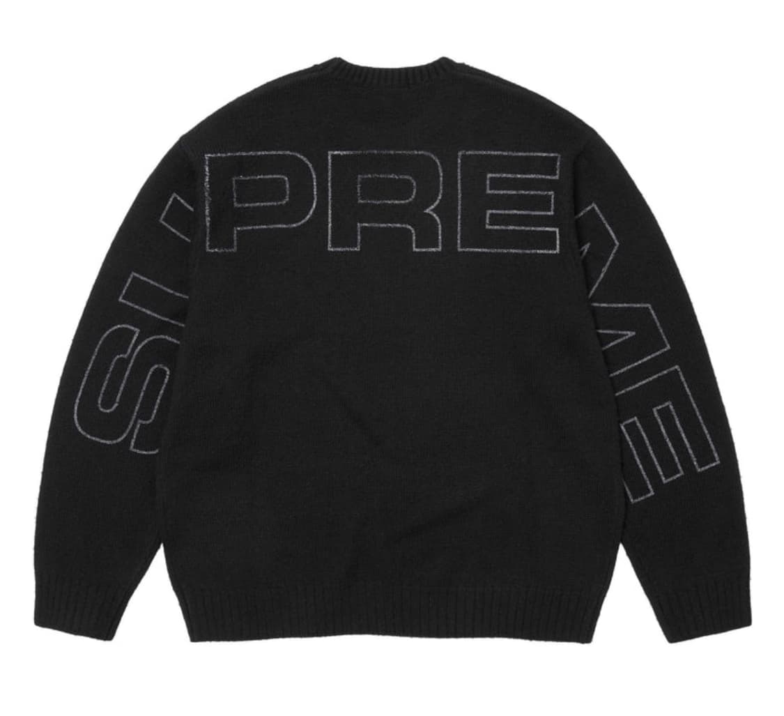 슈프림 블랙니트 XL  상품이미지1