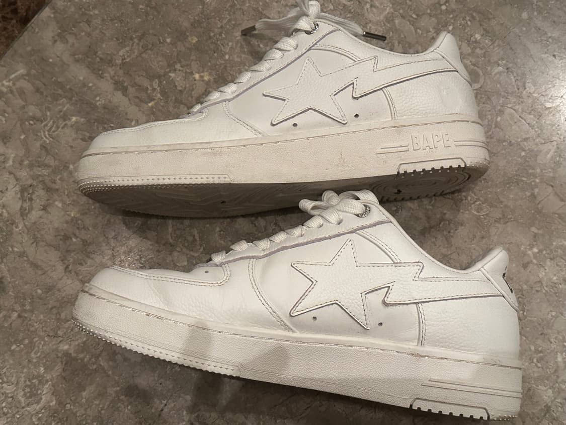 베이프 스타 로우 트리플 화이트 올흰 올화이트 상품이미지3