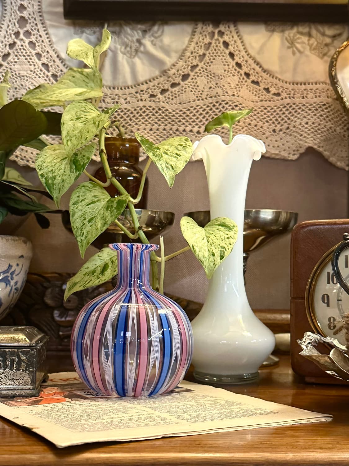 빈티지 무라노 아트글라스 미니 화병 상품이미지5