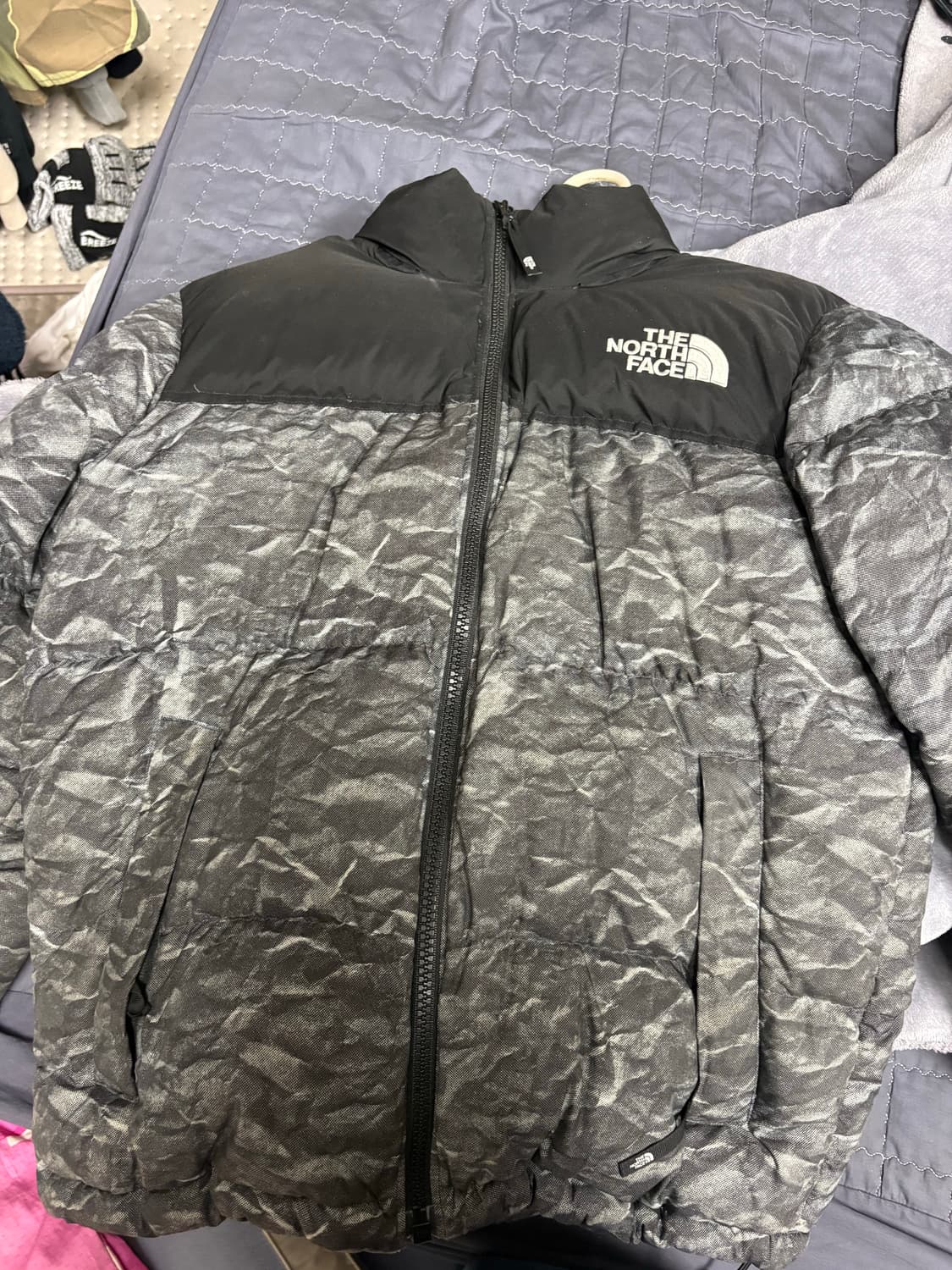노스페이스 화이트 라벨 노벨티 눕시 다운 자켓 그레이 M 상품이미지1