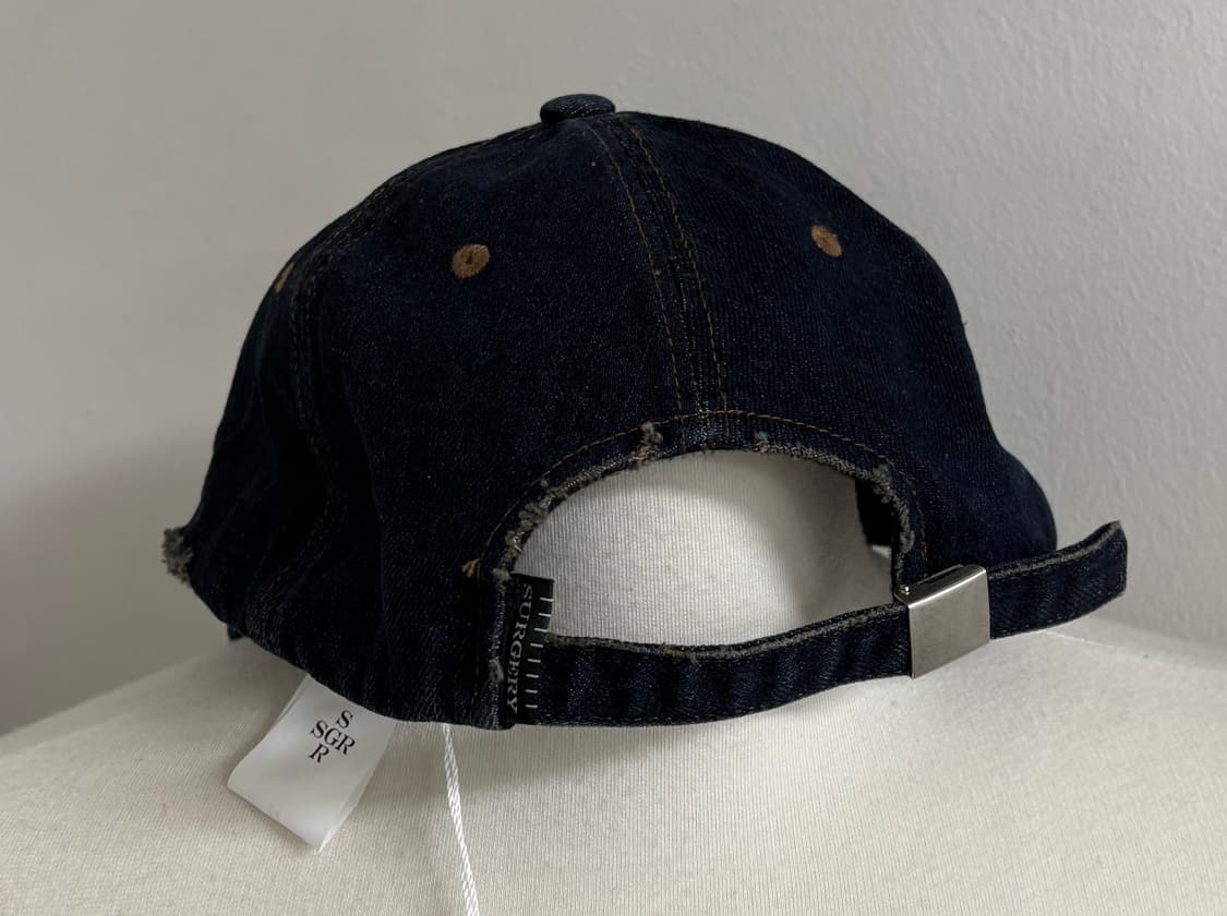 써저리 디스트로이드 데님 캡 (새제품) 상품이미지6