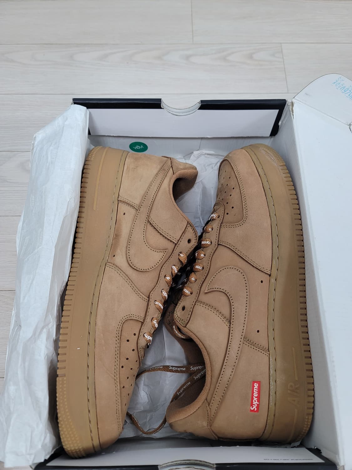 [290] <상태최상> 나이키x슈프림 된장 에어포스 상품이미지8