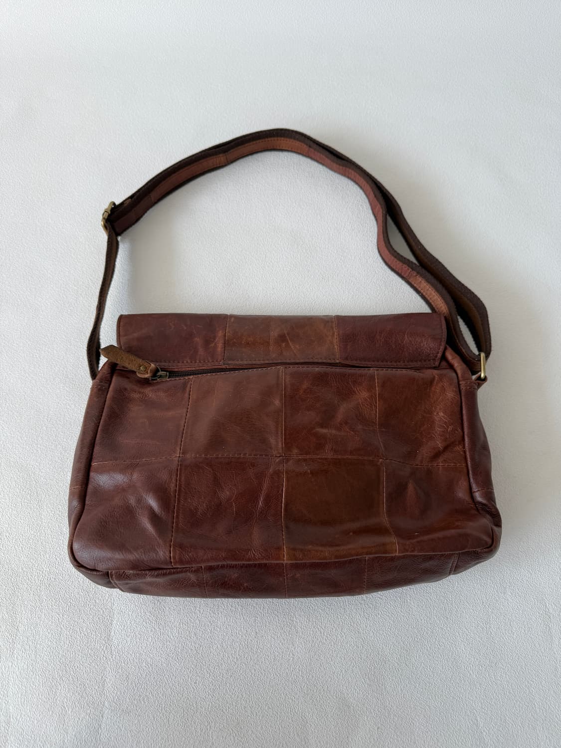 Pre owned 패치워크 레더 숄더 크로스백 상품이미지6