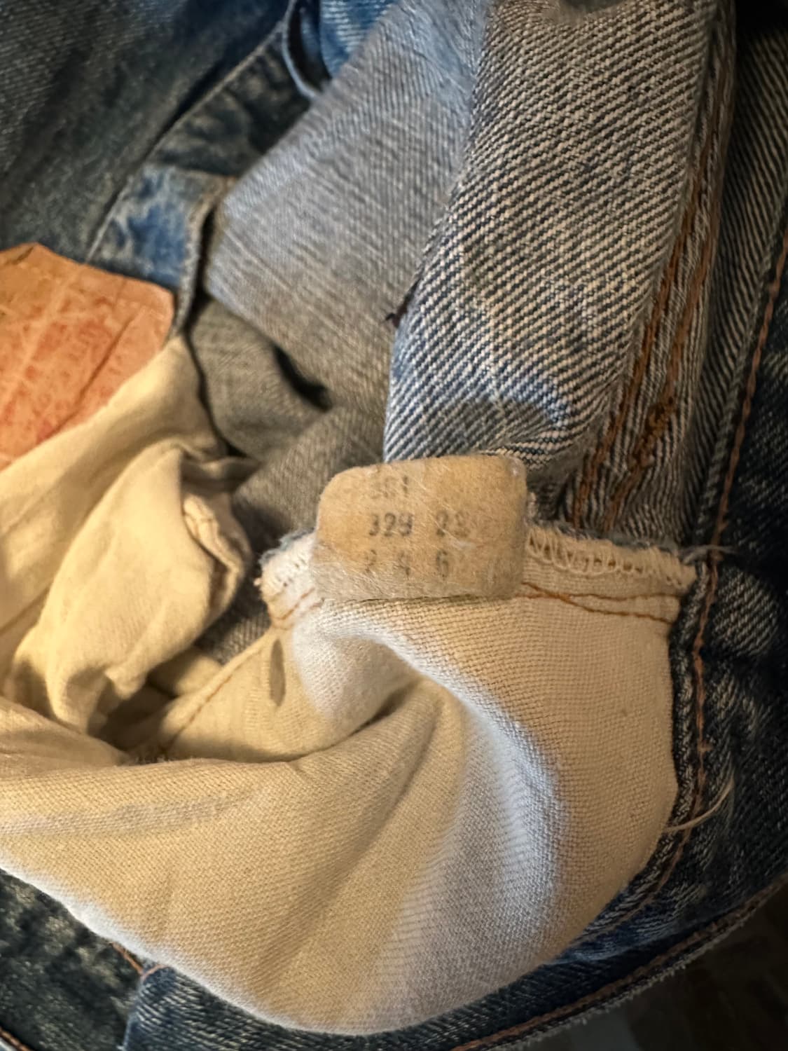 70s USA 빈티지 리바이스501 66전기 셀비지 데님 팬츠 상품이미지10